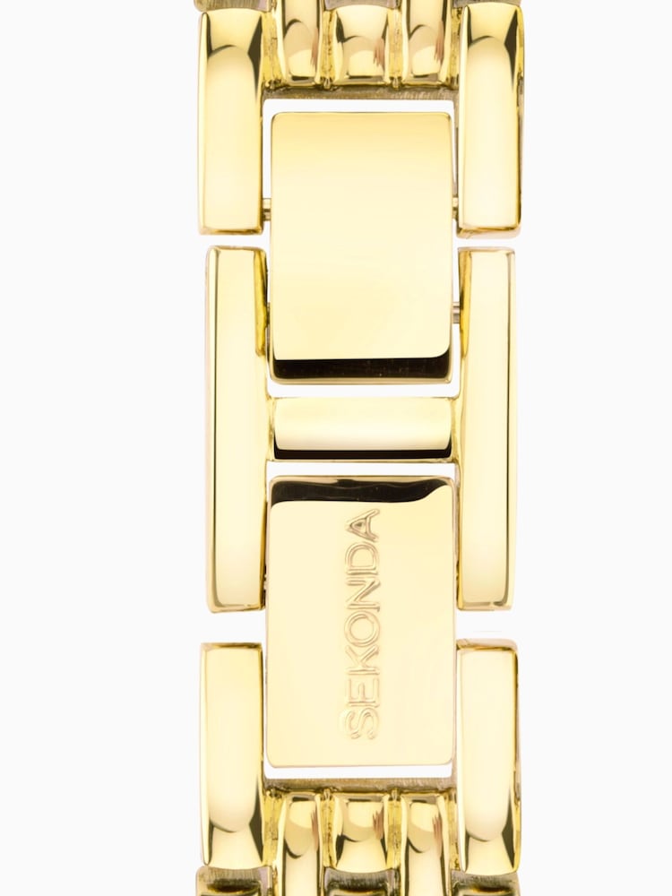 Sekonda Womens Monica 20mm Analogue Gold Tone Watch With Case And Alloy Bracelet With White Dial - Image 6 of 6
