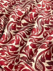 Red/Ecru Leaf Print - Image 6 of 6