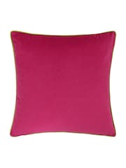 Furn Pink Meridian Velvet 45cm X 45cm Cushion Cover - Image 3 of 5