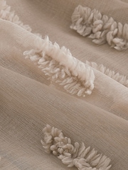 Nerzbraun - Strukturiertes, gerafftes Midi-Trägerkleid - Bild 8 von 8