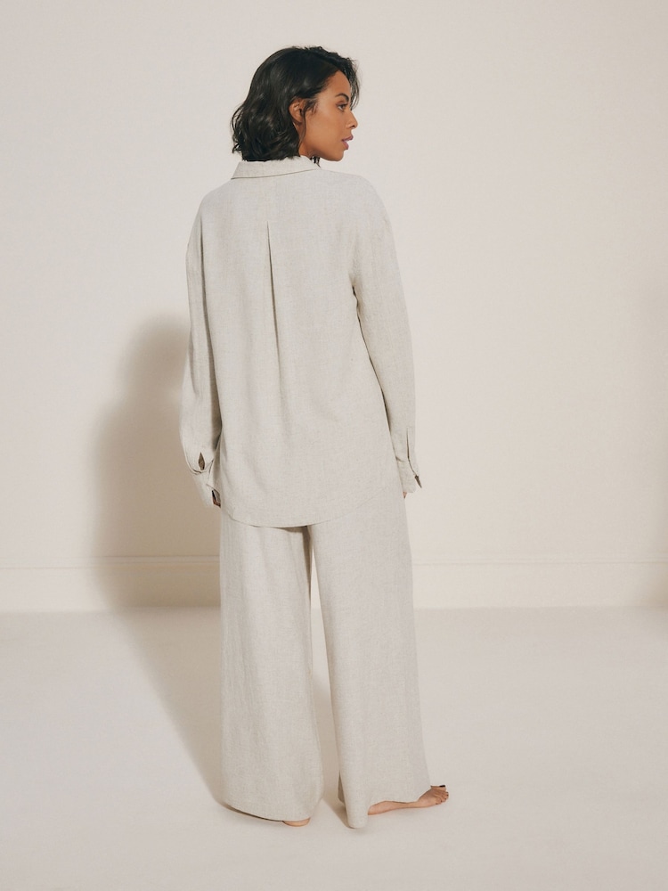 Stone Rochelle Wide Leg Trousers - Image 2 of 5