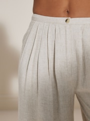 Stone Rochelle Wide Leg Trousers - Image 3 of 5