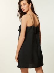 Black mini Layered cami strap dress - Image 3 of 6