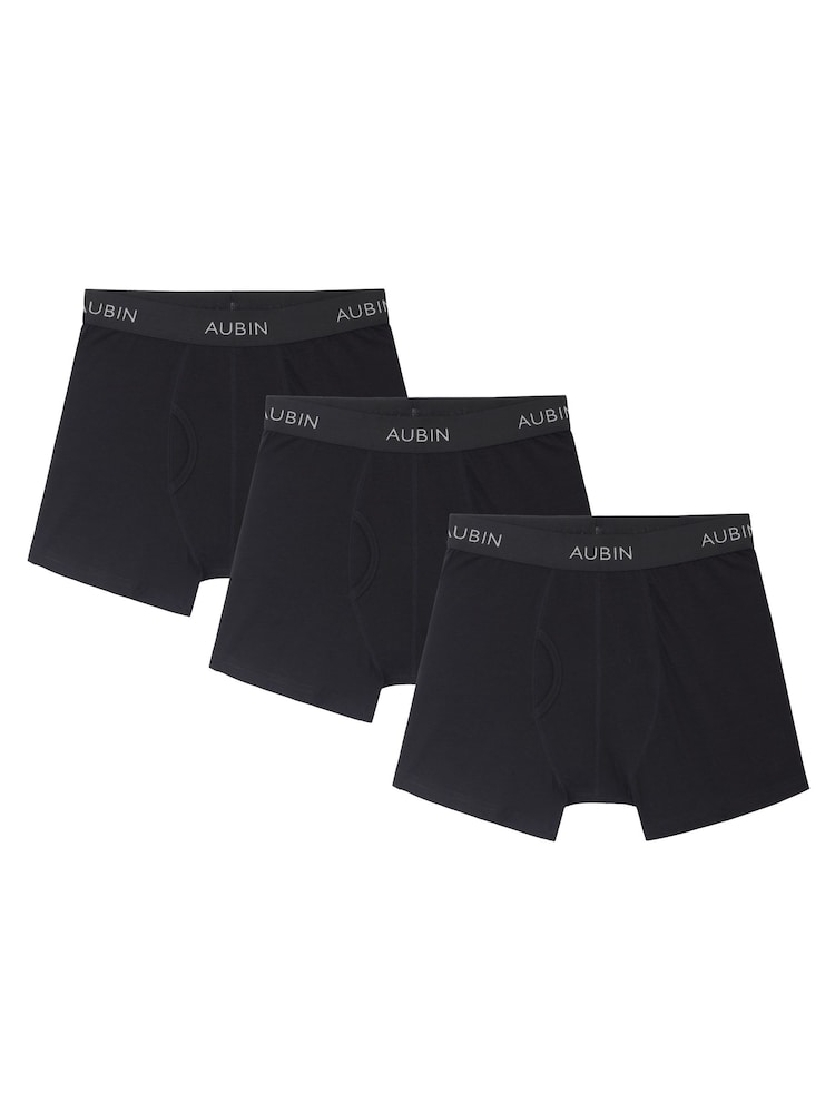 Aubin Hellston Boxer Shorts 3 Pack - Image 1 of 6 Aubin Hellston Boxer Shorts 3 Pack - Image 1 of 6