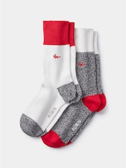 Aubin Cotton Fowey Socks 2 Pack - Image 1 of 3