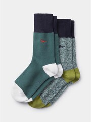Aubin Cotton Fowey Socks 2 Pack - Image 1 of 3