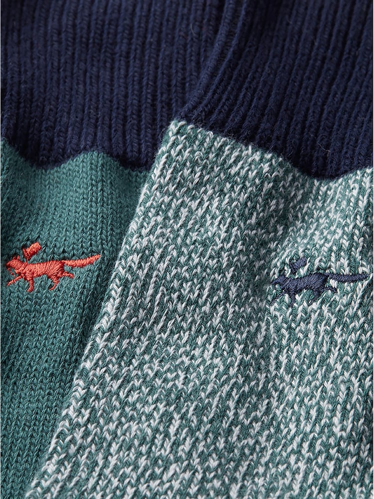 Aubin Cotton Fowey Socks 2 Pack - Image 3 of 3
