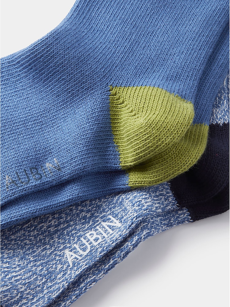 Aubin Cotton Fowey Socks 2 Pack - Image 3 of 3