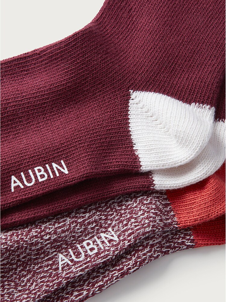 Aubin Cotton Fowey Socks 2 Pack - Image 3 of 3