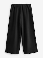 Black Tailored Jersey Wide Leg Trousers - Image 5 of 6