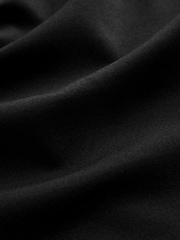 Black Tailored Jersey Wide Leg Trousers - Image 6 of 6