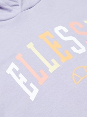 Ellesse Purple Buccio Crop Hoodie - Image 3 of 4