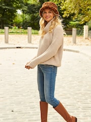 Sosandar Cream Roll Neck Knitted Jumper - Image 5 of 5