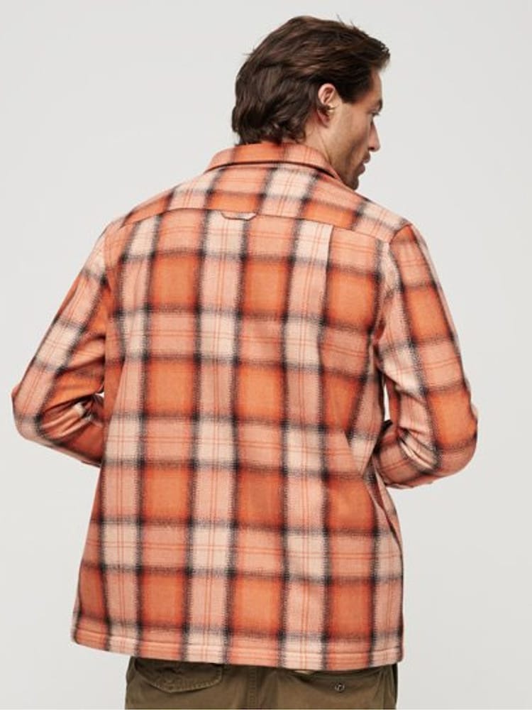 Оранжевый - Рубашка Superdry шерсти Miller - Изображение 2 из 6 Оранжевый - Рубашка Superdry шерсти Miller - Изображение 2 из 6