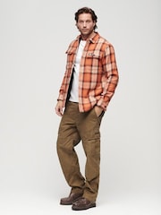 Superdry Orange Wool Miller Overshirt - Image 4 of 6