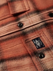 Superdry Orange Wool Miller Overshirt - Image 5 of 6