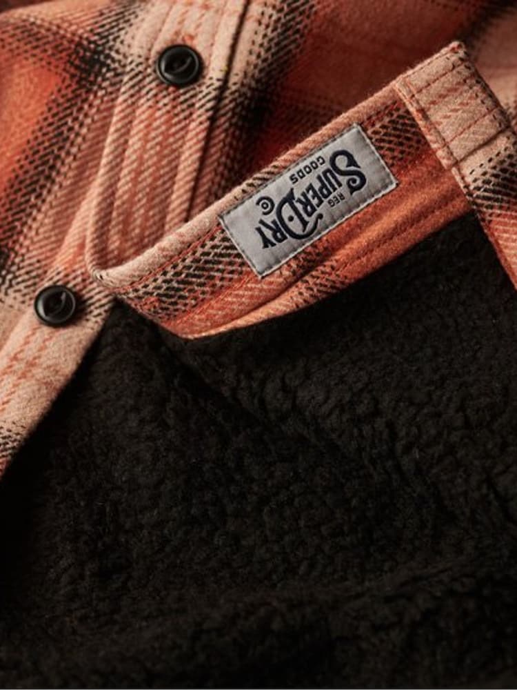 Оранжевый - Рубашка Superdry шерсти Miller - Изображение 6 из 6 Оранжевый - Рубашка Superdry шерсти Miller - Изображение 6 из 6