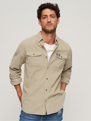 Superdry Nude Trailsman Cord Shirt - Image 1 of 5