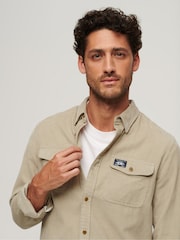 Superdry Nude Trailsman Cord Shirt - Image 3 of 5