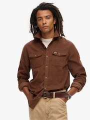 Superdry Brown Trailsman Corduroy 100% Cotton Shirt - Image 1 of 6
