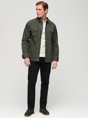 Superdry Dark Green 100% Cotton Military Overshirt Jacket - Image 3 of 7