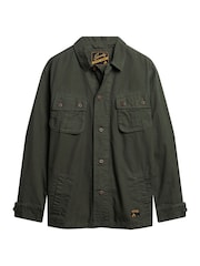 Superdry Dark Green 100% Cotton Military Overshirt Jacket - Image 5 of 7