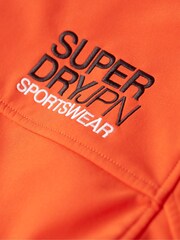 Superdry Orange Fleece Lined Softshell Hooded Jacket - Image 5 of 6