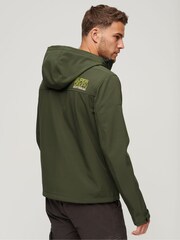 Superdry Green Fleece Lined Softshell Hooded Jacket - Image 2 of 6