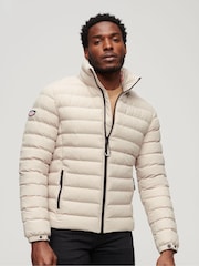 Superdry Nude Fuji Printed Padded Jacket - Image 1 of 7