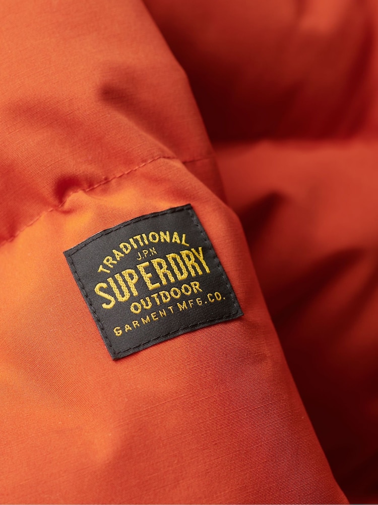 Oranžna - Superdry puhovka s kapuco Superdry Everest - Slika 7 iz 7