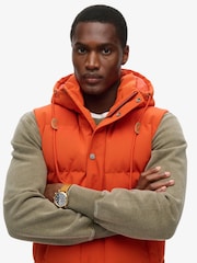 Superdry Orange Everest Hooded Puffer Gilet - Image 3 of 7