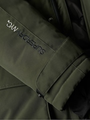 Superdry Green City Hooded Padded Parka Coat Jacket - Image 5 of 6