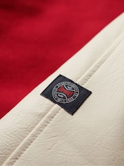 Superdry Red College Varsity Bomber Jacket - Image 6 of 6