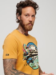 Superdry Yellow 100% Cotton Japanese Vintage Logo Graphic T-Shirt - Image 12 of 17