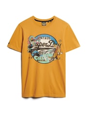 Superdry Yellow 100% Cotton Japanese Vintage Logo Graphic T-Shirt - Image 14 of 17