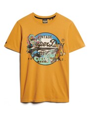 Superdry Yellow 100% Cotton Japanese Vintage Logo Graphic T-Shirt - Image 16 of 17