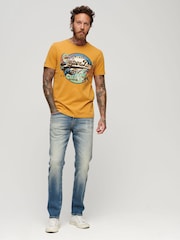 Superdry Yellow 100% Cotton Japanese Vintage Logo Graphic T-Shirt - Image 2 of 6