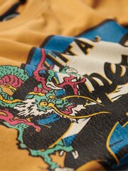 Superdry Yellow 100% Cotton Japanese Vintage Logo Graphic T-Shirt - Image 5 of 6