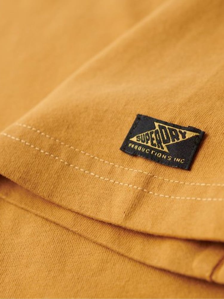 Superdry Yellow 100% Cotton Japanese Vintage Logo Graphic T-Shirt - Image 6 of 6