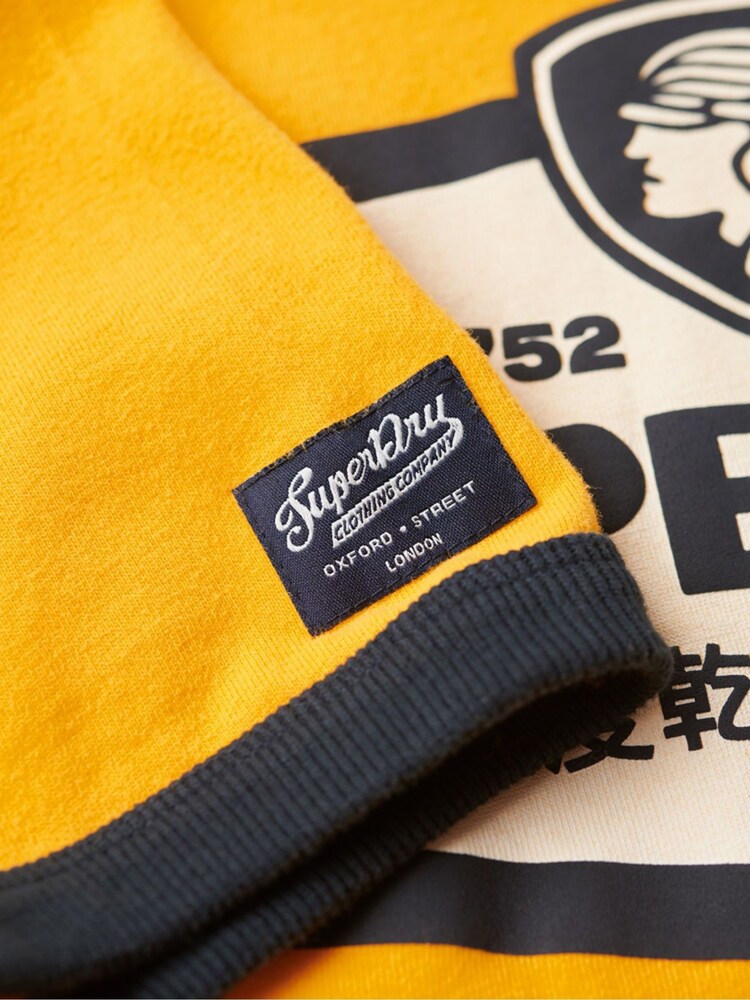 Superdry Gold Core Logo American Classic Ringer T-Shirt - Image 5 of 5