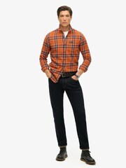 Superdry Orange Long Sleeve 100% Cotton Lumberjack Shirt - Image 2 of 6