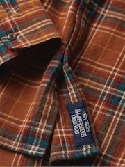 Superdry Orange Long Sleeve 100% Cotton Lumberjack Shirt - Image 5 of 6