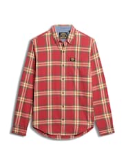 Superdry Red Long Sleeve 100% Cotton Lumberjack Shirt - Image 4 of 6