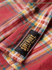 Superdry Red Long Sleeve 100% Cotton Lumberjack Shirt - Image 5 of 6