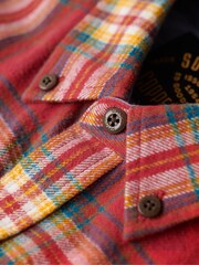 Superdry Red Long Sleeve 100% Cotton Lumberjack Shirt - Image 6 of 6