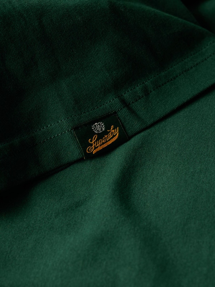 Superdry Green 100% Cotton Vintage Logo Premium Goods T Shirt - Image 5 of 5
