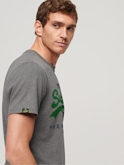 Superdry Grey Vintage Logo Premium Goods T Shirt - Image 2 of 4