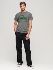 Superdry Grey Vintage Logo Premium Goods T Shirt - Image 3 of 4