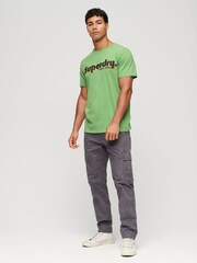 Superdry Green Terrain Logo Print Relaxed Fit T-Shirt - Image 2 of 3