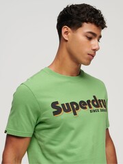 Superdry Green Terrain Logo Print Relaxed Fit T-Shirt - Image 3 of 3
